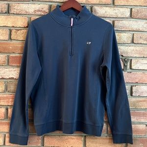 Vineyard Vines Half-Zip Pullover in Blue Size Large